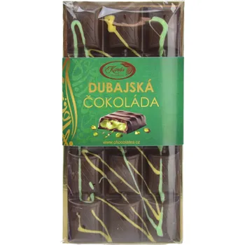 Čokoláda Kamila Chocolates Dubajská čokoláda hořká 55,8 % 95 g