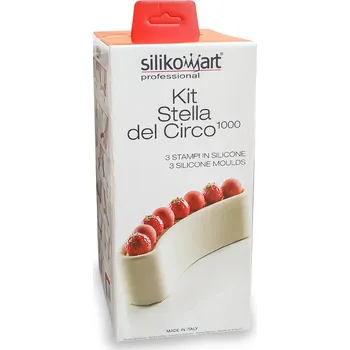 Forma na pečení Forma silikonová design, 4 dílná sada (Stela del circo) 1000 ml