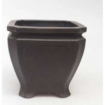 Květináč Bonsai miska 10 x 10 x 10 cm hnědookrová 96243