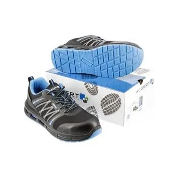 Pracovní obuv HOEGERT WARNOW bezpečnostní obuv RIPSTOP S1PL SR FO černá/modrá 43