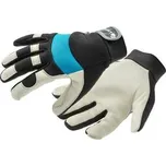 HOEGERT STOR mechanické ochranné rukavice černo/modré 9