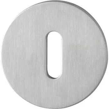 Dveřní kování HOPPE klíčová rozeta plochá s upevňovacími trny, kulatá, nerez matná