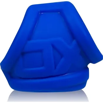 Erekční kroužek a natahovač varlat Oxballs Oxsling modrý, elastický erekční kroužek na penis a varlata