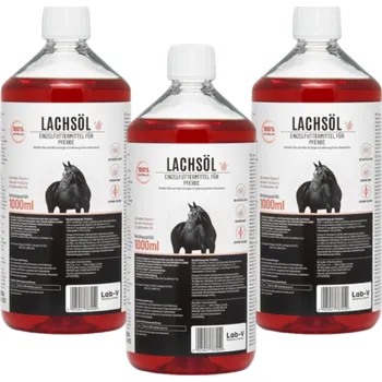 LAB-V Lachsöl Lososový olej pro koně 3x1000ml