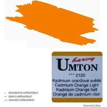 Speciální výtvarná barva Akvarelová barva 2,6ml - Kadmium oranžové světlé/ 2120/2