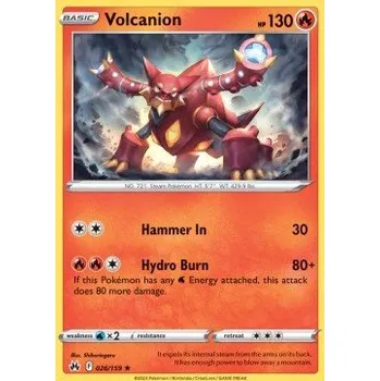 Karetní hra Pokémon CRZ 026/159 Volcanion - Crown Zenith Stav: Near Mint, Verze: HOLO