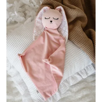 Mazlící muchláček pro miminko - světle růžový s madeirou