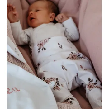 Rostoucí tepláčky baggy - kytičky Velikost: 80