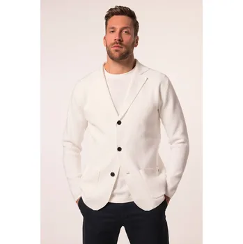 Dámský svetr JP1880, Plus size Rozepínací svetr JP1880, FLEXNAMIC®, Milano úplet, do velikosti 7XL pro plnoštíhlé nadměrná velikost, 837697200-1456, bílý, 7XL, Plus size oblečení, Oblečení pro vysoké muže, Nadměrné velikosti, Oblečení pro plnoštíhlé.