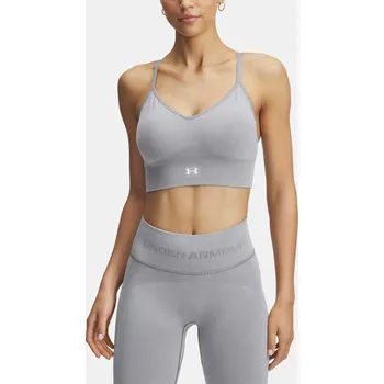 Podprsenka Dámská podprsenka Under Armour Vanish Seamless Washe 1388111-001 Šedá SM