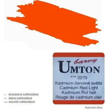 Speciální výtvarná barva Akvarelová barva 2,6ml - Kadmium červené světlé/ 2