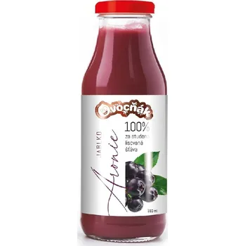 Limonáda OVOCŇÁK mošt JABLKO - ARÓNIE 330 ml sklo