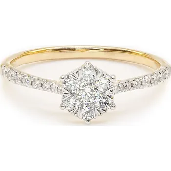 Prsten Prsten ze žlutého zlata s diamanty JR29266-50Y18