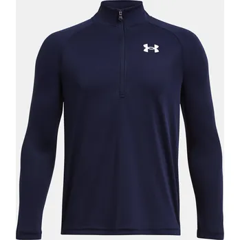 Chlapecké oblečení Chlapecké tričko Under Armour UA Tech 2.0 1/2 Zip-BL 1363286-411 Modrá YXS