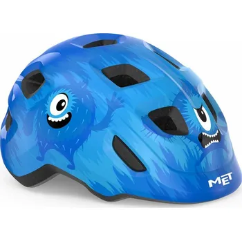 Cyklistická přilba MET - dětská helma Hooray modrá monsters lesklá XS