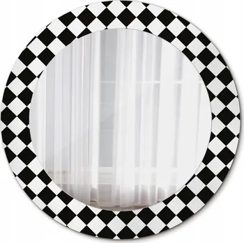 Zrcadlo Zrcadlo závěsné se skleněným rámem Šachy psací stůl 60