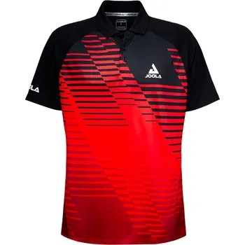 Pánské tričko Joola Shirt Zephir Polo Black/Red 3XL