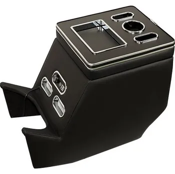 Multifunkční středová konzole pro Mercedes Vito V classe W447 2014- s úložným prostorem, USB, 12V podsvícená, chrom/černá