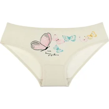 Dívčí spodní prádlo Dětské kalhotky Motýl - smetanová - 4 - 5 let