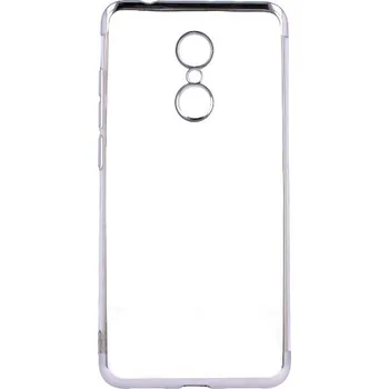 Pouzdro na mobilní telefon Kryt Xiaomi Redmi 5 silikon stříbrný (obal neboli pouzdro na Xiaomi Redmi 5)