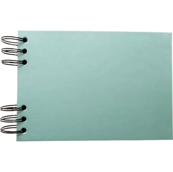 Fotoalbum Scrap delux Album Delux světle modrá A6 ležící černé listy