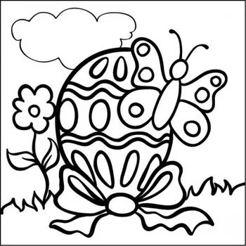 MANDALY Předlohy k pískování 10x10 vajíčko s motýlkem