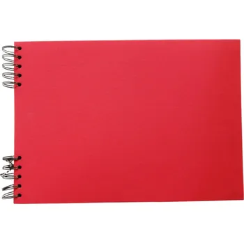 Fotoalbum Scrap delux Album Delux červená A4 ležící černé listy