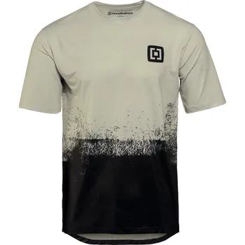 cyklistický dres Horsefeathers Quantum Bike Jersey - black/silver birch - M - 2025