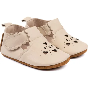 Dětská sálová obuv Dětské bačkůrky kožené capáčky White Swan Mikk-Line 20011 Velikost: 0-6m