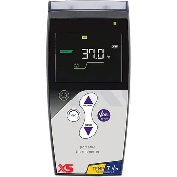 Teploměr digitální XS Temp 7 Vio pro sondy typu K/T, Popis: Přístroj bez sondy, včetně transportního kufříku a baterií