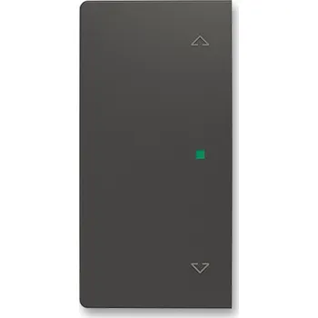 vypínač Kryt 2násobný levý/pravý, symbol "žaluzie" ABB Zoni 6220T-A02002 237 matná černá