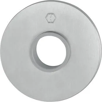 Dveřní kování HOPPE kliková rozeta plochá s upevňovacími trny, kulatá, nerez matná