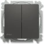 Vypínač IP44, řazení 6+6 (6+1), bezšroubové svorky ABB Zoni 3559T-A52940 237 matná černá