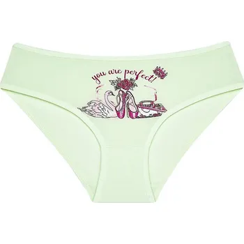 Dívčí spodní prádlo Dětské kalhotky Denisa - světle zelená - 4 - 5
