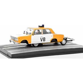 autíčko Edicola Lada 1500 VAZ-2103 VB Policie 1966 James Bond 1:43 - časopis s modelem Lada 1500 Žiguli VB Policie 007 - kovová model auta