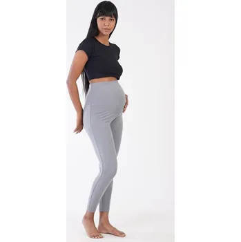 Dámské kalhoty Dámské mateřské elastické kalhoty Julie - šedá - XXL