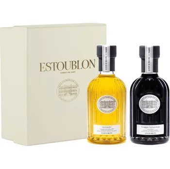 Rostlinný olej Dárková sada KORONEIKI, extra panenský olivový olej & balzamikový ocet, 2 x 200 ml, Estoublon - doprava zdarma od 2999 Kč