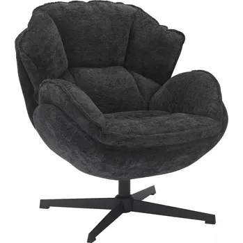 Křeslo KŘESLO BETTY, ČERNÝ RÁM / ČERNÝ TAP.242