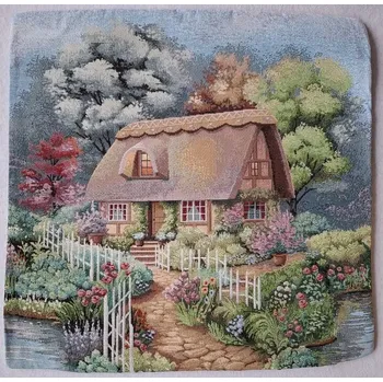 Povlak na dekorativní polštářek GOBELÍNOVÝ POVLAK - Chalupa