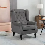 Televizní křeslo Ušák | tmavě šedé