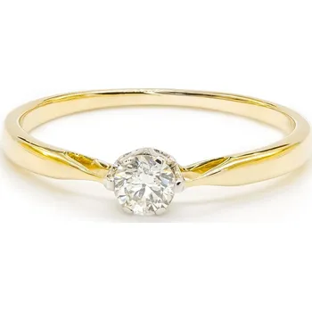 Prsten Zásnubní prsten ze žlutého zlata s diamantem RR59573IGIY19
