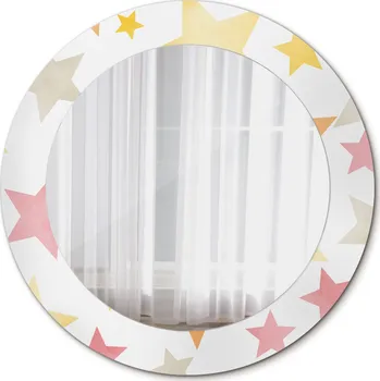 Zrcadlo Zrcadlo Závěsné do Koupelny Pastelové hvězdy 60cm