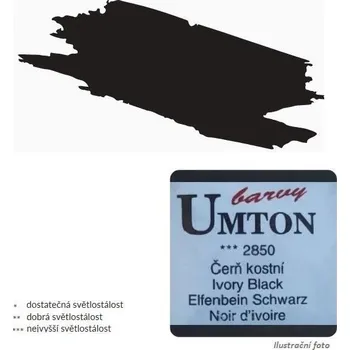 Speciální výtvarná barva Akvarelová barva 2,6ml - Čerň kostní/ 1