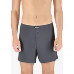 Pánské trenky volné, šité, jednobarevné Eco Bamboo 75194P - tm. šedá - 62/64