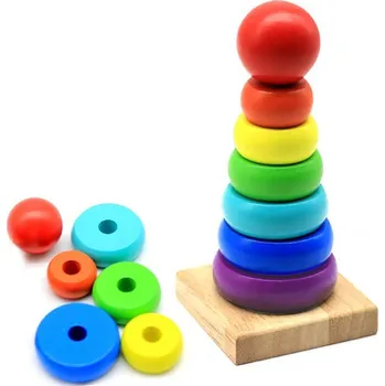 Hračka pro nejmenší Stohovací věž dřevo