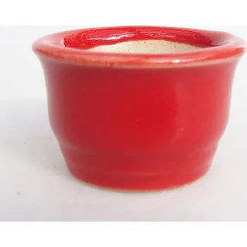 Květináč Mini bonsai miska 3,5 x 3,5 x 2 cm červená 151596