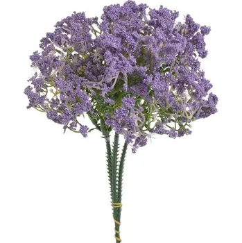 umělá květina Drobné květinky x3 - fialová 20 cm