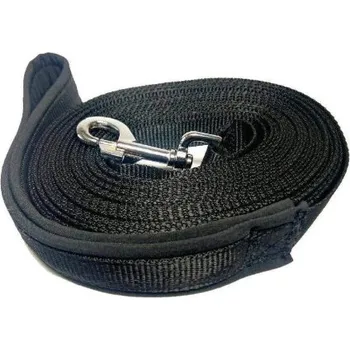 Vodítko pro psa Dinofashion Dog Stopovací vodítko s černým softshellem 10m/2cm
