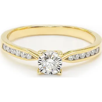 Prsten Prsten ze žlutého zlata s diamanty CR8379Y15