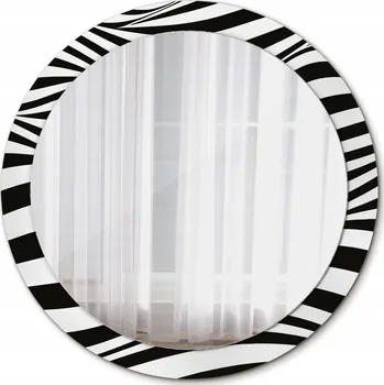 Zrcadlo Kulaté Zrcadlo do Koupelny Abstraktní vlna 90cm